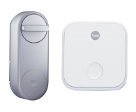 Yale Yale Zestaw Linus Smart Lock srebrny + WiFi Bridge - 630893 - zdjęcie 1